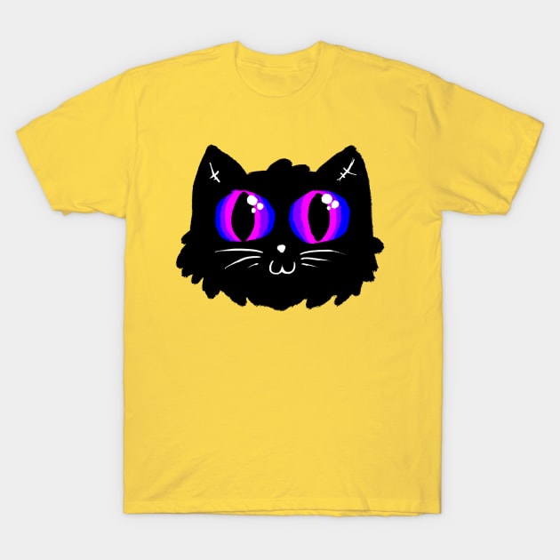 Queer Cat - Bisexual T-Shirt by lego42